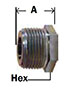 BG Steel Hex Bushing Diagram